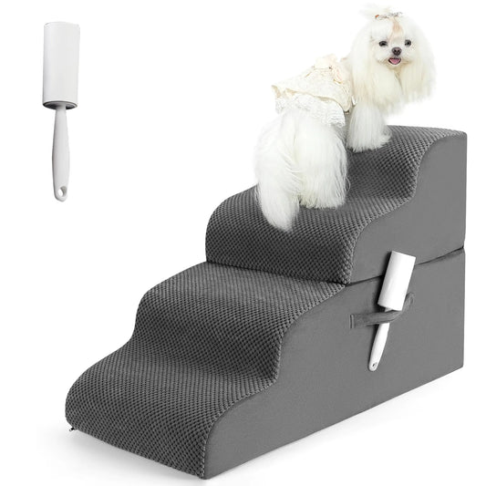 Pawssible™ 4-Tier Pet Steps - High Bed & Couch Access Ramp